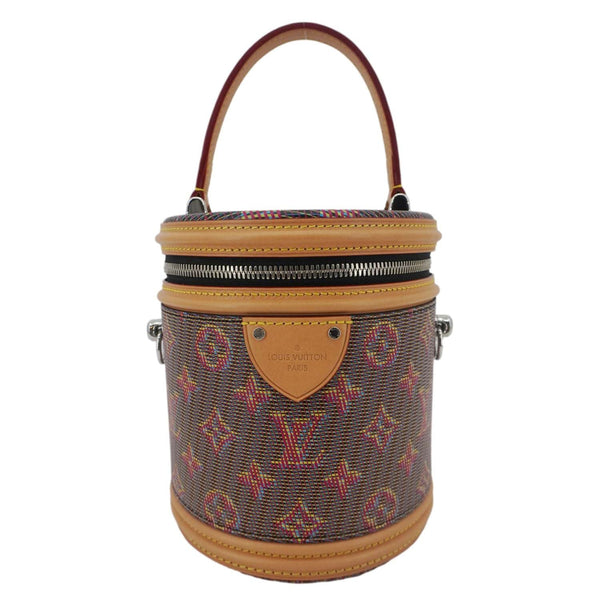 LOUIS VUITTON Cannes LV Pop Canvas Shoulder Bag Brown