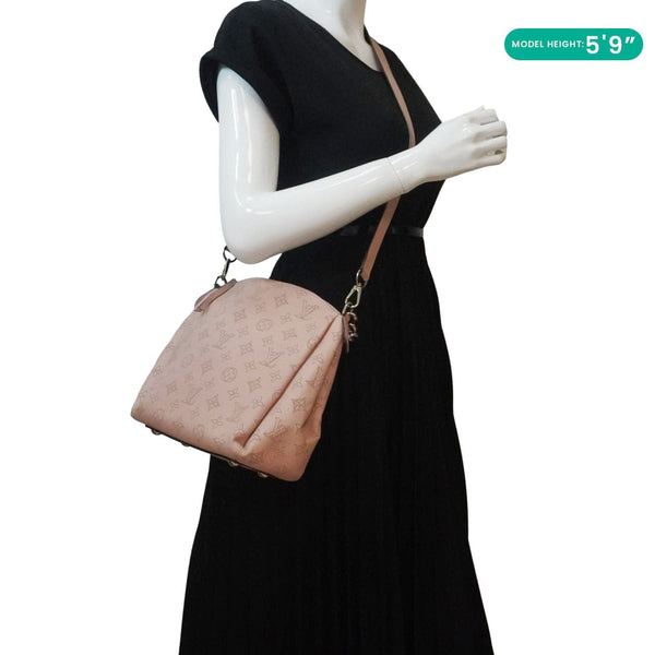 LOUIS VUITTON Babylone BB Mahina Leather Chain Shoulder Bag Magnolia