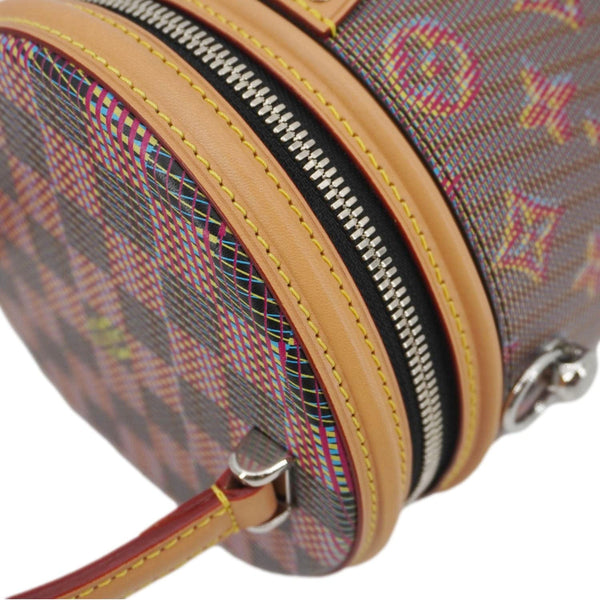 LOUIS VUITTON Cannes LV Pop Canvas Shoulder Bag Brown