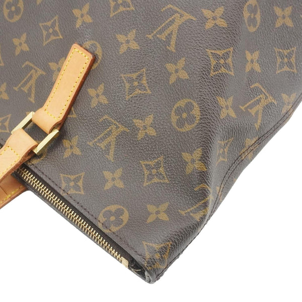 LOUIS VUITTON Cabas Mezzo Monogram Canvas Tote Bag Brown