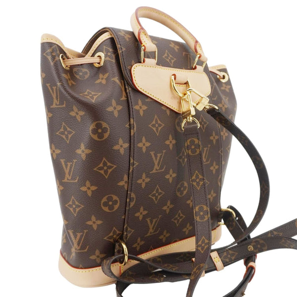 LOUIS VUITTON Montsouris Monogram Canvas Backpack Brown