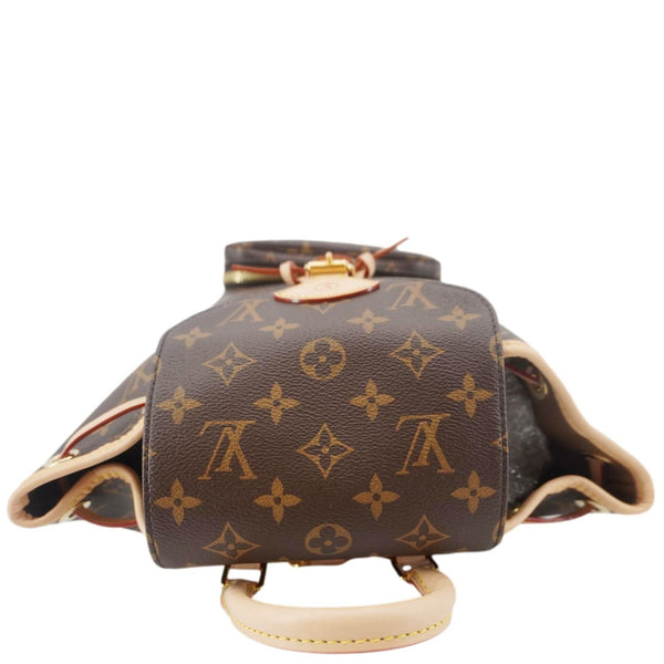 LOUIS VUITTON Montsouris Monogram Canvas Backpack Brown