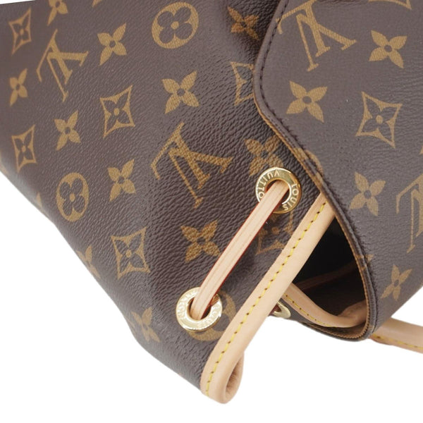 LOUIS VUITTON Montsouris Monogram Canvas Backpack Brown