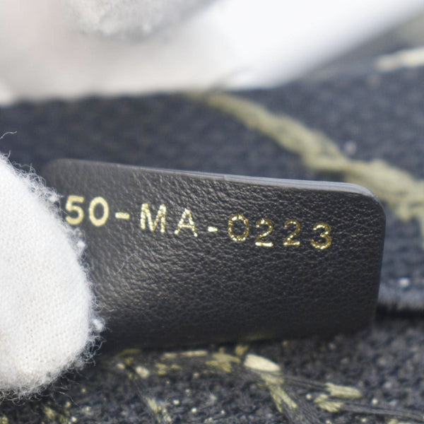 CHRISTIAN DIOR Book Embroidery Canvas Tote Bag Multicolor