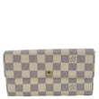 LOUIS VUITTON Porte Tresor Damier Azur Wallet White