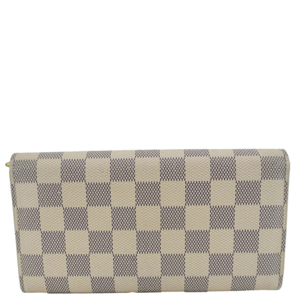 LOUIS VUITTON Porte Tresor Damier Azur Wallet White