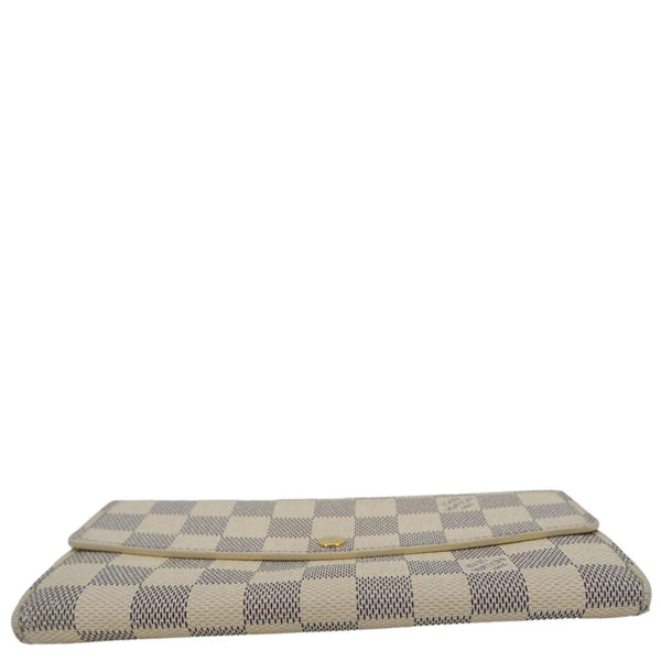 LOUIS VUITTON Porte Tresor Damier Azur Wallet White