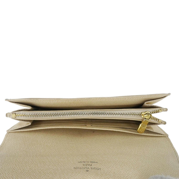 LOUIS VUITTON Porte Tresor Damier Azur Wallet White