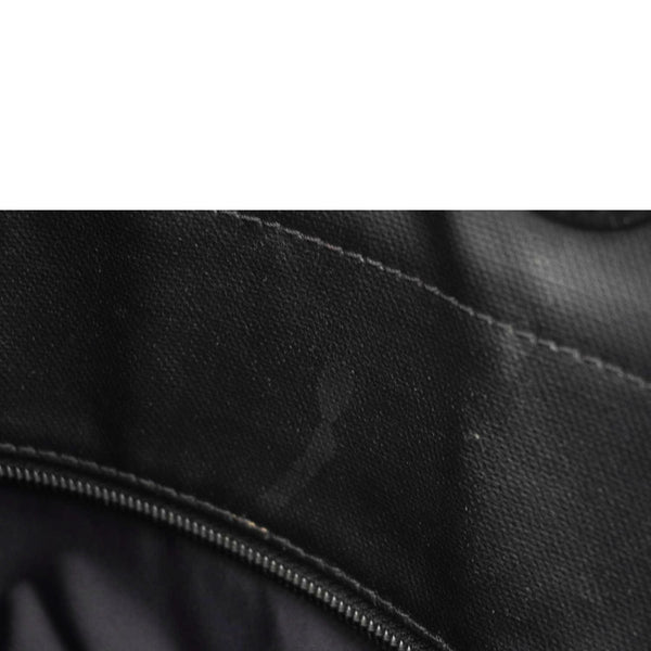 CHANEL Paris Biarritz Quilted Coated Canvas Grand Shopping Tote Bag Black