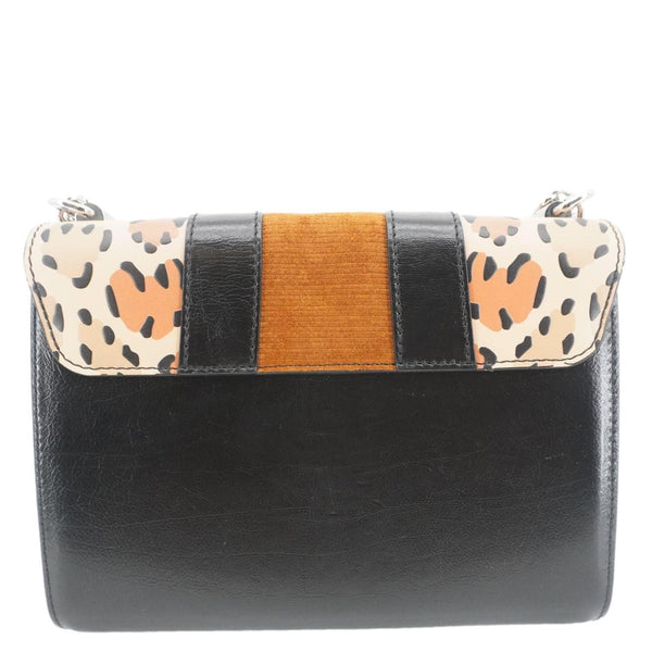 LOUIS VUITTON Twist Leopard Wild Printed Leather Crossbody Bag Multicolor