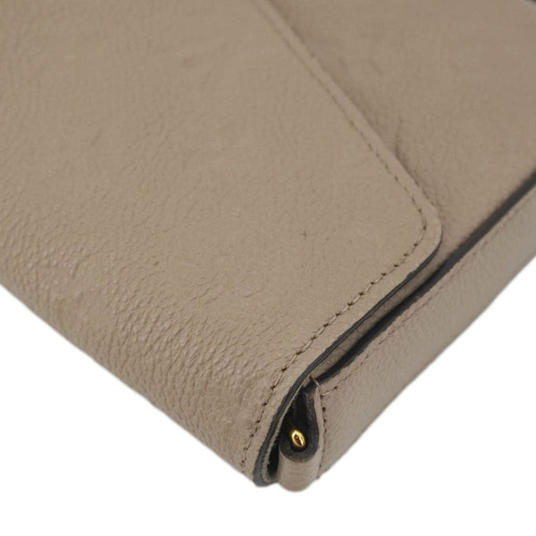 LOUIS VUITTON Felicie Pochette Monogram Empreinte Crossbody Bag Tourterelle Beige