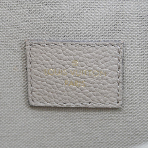 LOUIS VUITTON Felicie Pochette Monogram Empreinte Crossbody Bag Tourterelle Beige