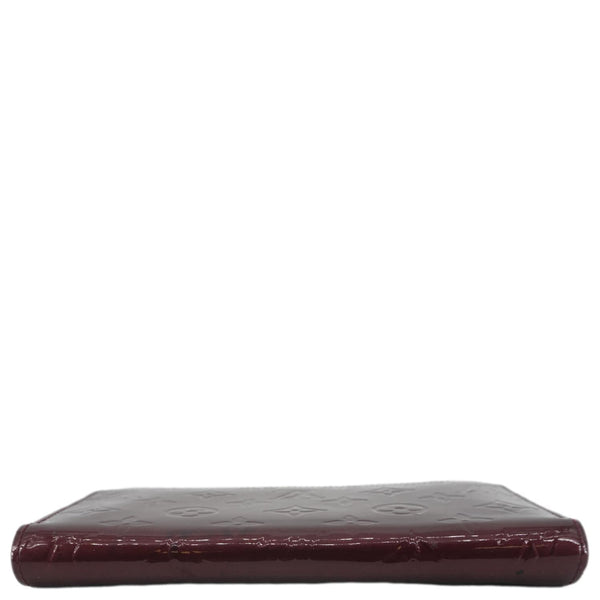 LOUIS VUITTON Monogram Vernis Zippy Wallet Amarante