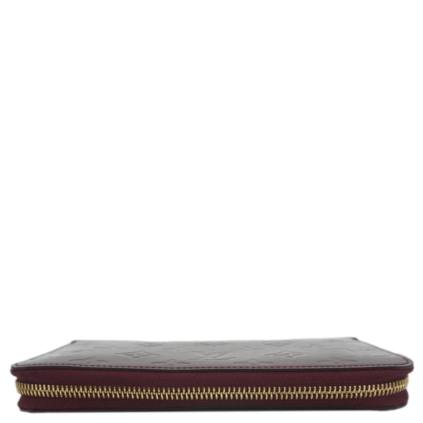 LOUIS VUITTON Monogram Vernis Zippy Wallet Amarante