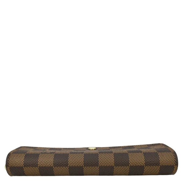 LOUIS VUITTON Sarah Damier Ebene Wallet Brown