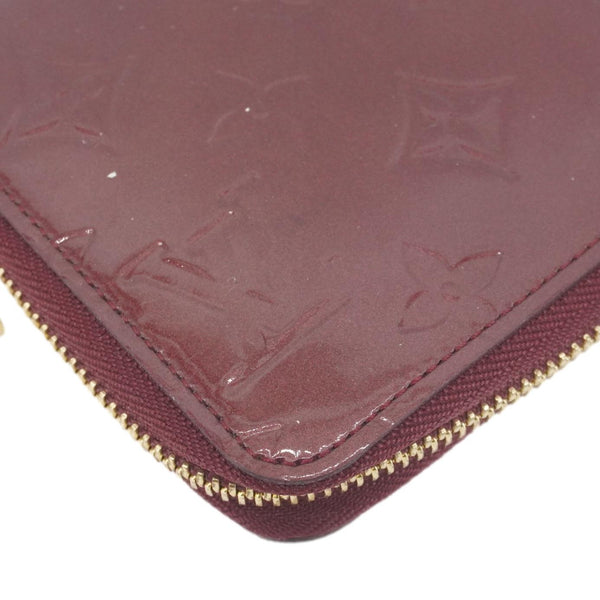 LOUIS VUITTON Monogram Vernis Zippy Wallet Amarante
