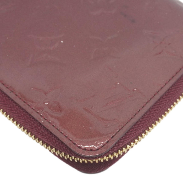 LOUIS VUITTON Monogram Vernis Zippy Wallet Amarante