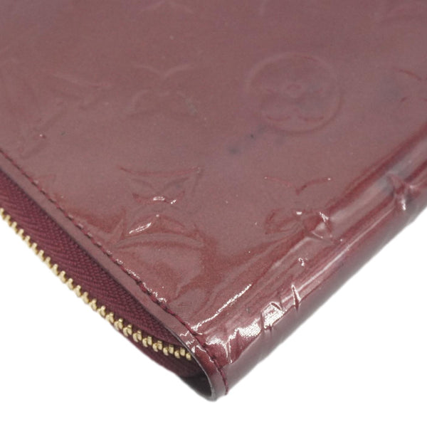 LOUIS VUITTON Monogram Vernis Zippy Wallet Amarante