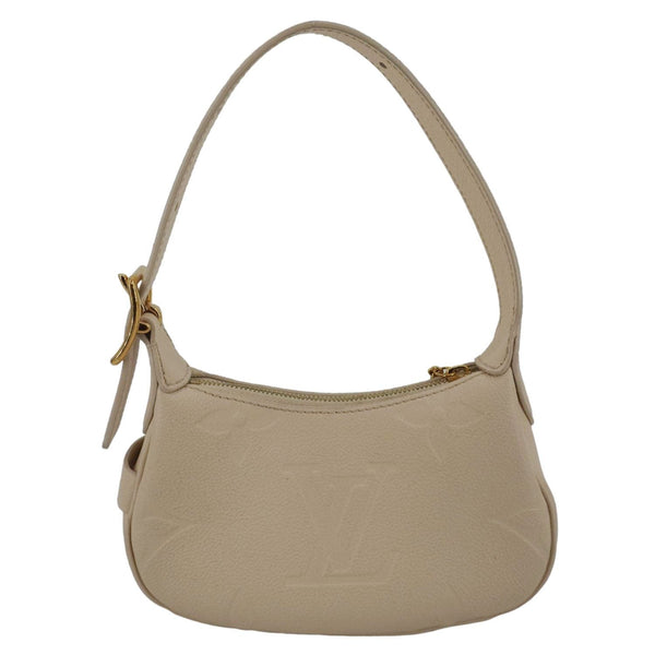 LOUIS VUITTON Moon Mini Monogram Empreinte Leather Hobo Bag Creme
