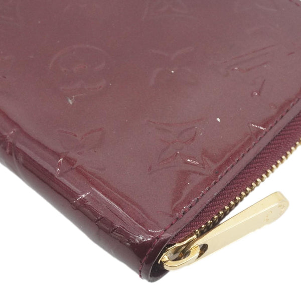 LOUIS VUITTON Monogram Vernis Zippy Wallet Amarante