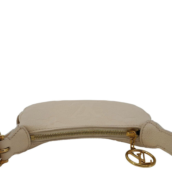 LOUIS VUITTON Moon Mini Monogram Empreinte Leather Hobo Bag Creme
