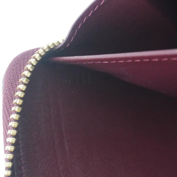 LOUIS VUITTON Monogram Vernis Zippy Wallet Amarante