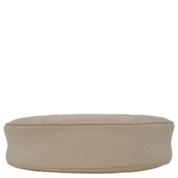 LOUIS VUITTON Moon Mini Monogram Empreinte Leather Hobo Bag Creme