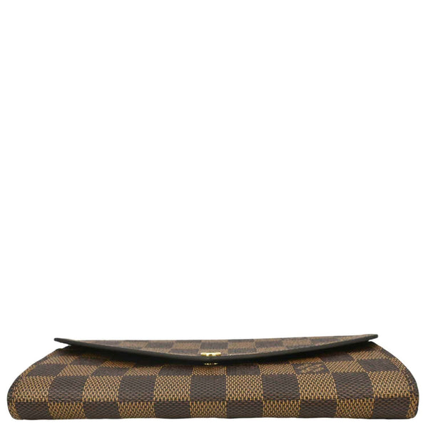 LOUIS VUITTON Sarah Damier Ebene Wallet Brown