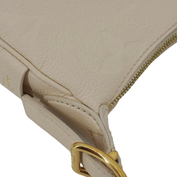 LOUIS VUITTON Moon Mini Monogram Empreinte Leather Hobo Bag Creme