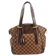 LOUIS VUITTON Verona MM Damier Ebene Shoulder Bag Brown