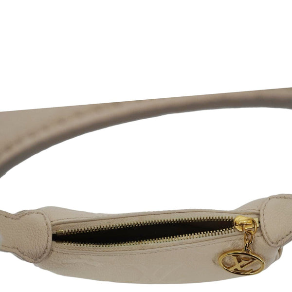 LOUIS VUITTON Moon Mini Monogram Empreinte Leather Hobo Bag Creme