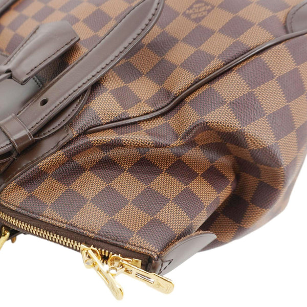 LOUIS VUITTON Verona MM Damier Ebene Shoulder Bag Brown