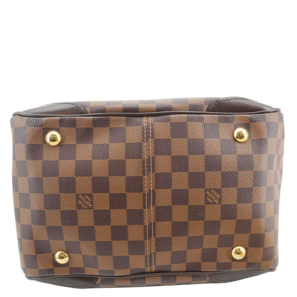 LOUIS VUITTON Verona MM Damier Ebene Shoulder Bag Brown