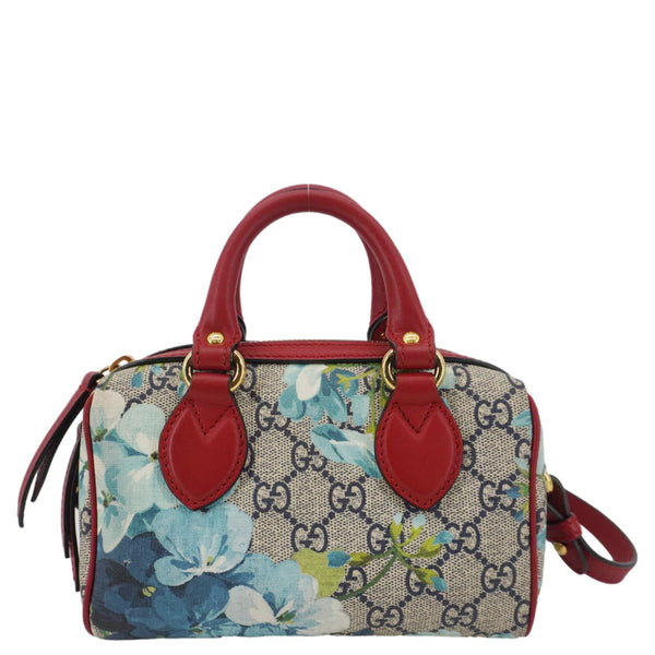 GUCCI Mini Blooms GG Supreme Canvas Top Handle Crossbody Bag Multicolor 546312