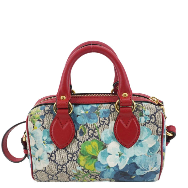 GUCCI Mini Blooms GG Supreme Canvas Top Handle Crossbody Bag Multicolor 546312