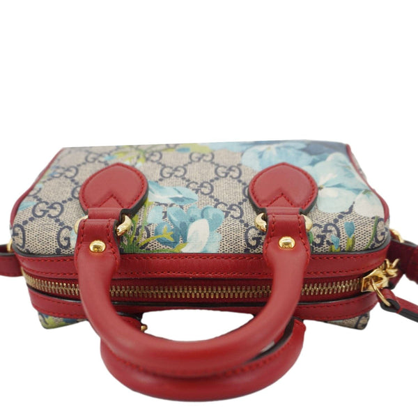 GUCCI Mini Blooms GG Supreme Canvas Top Handle Crossbody Bag Multicolor 546312