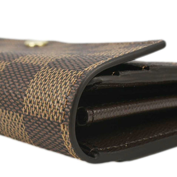 LOUIS VUITTON Sarah Damier Ebene Wallet Brown