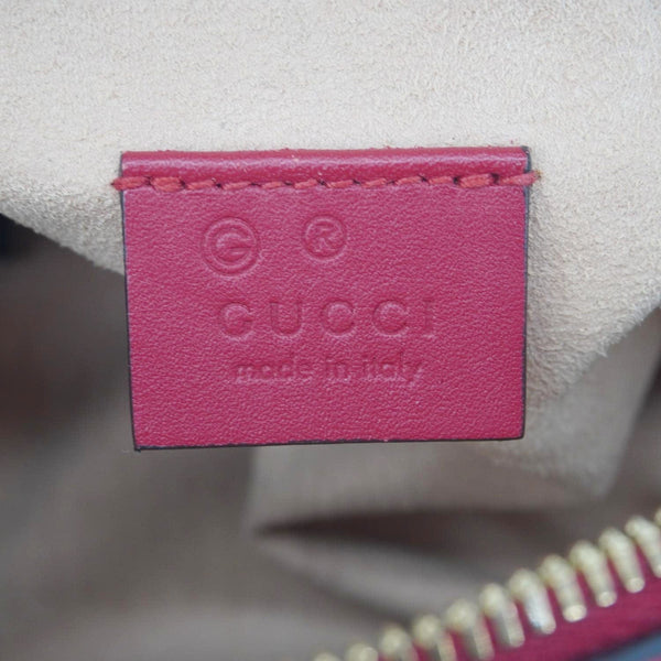 GUCCI Mini Blooms GG Supreme Canvas Top Handle Crossbody Bag Multicolor 546312