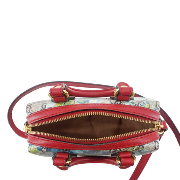 GUCCI Mini Blooms GG Supreme Canvas Top Handle Crossbody Bag Multicolor 546312