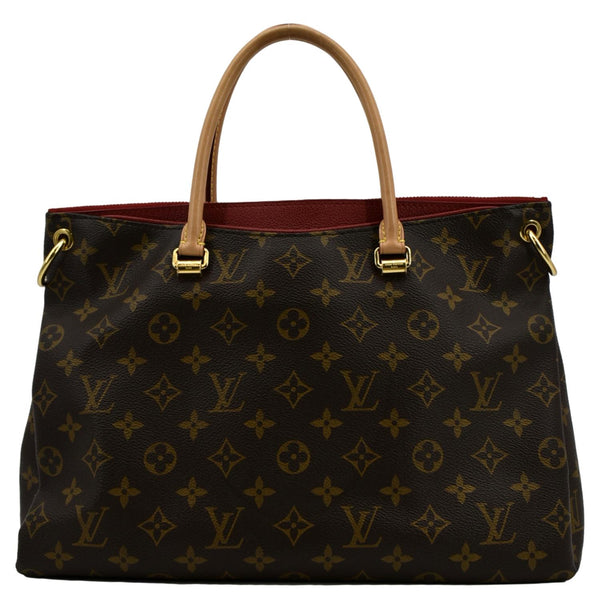 LOUIS VUITTON Pallas MM Monogram Canvas Shoulder Bag Brown