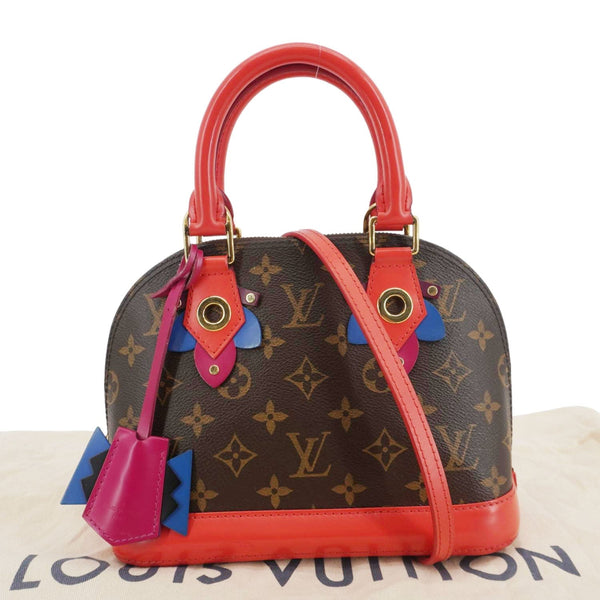 LOUIS VUITTON Totem Alma BB Monogram Canvas Satchel Bag Flamingo