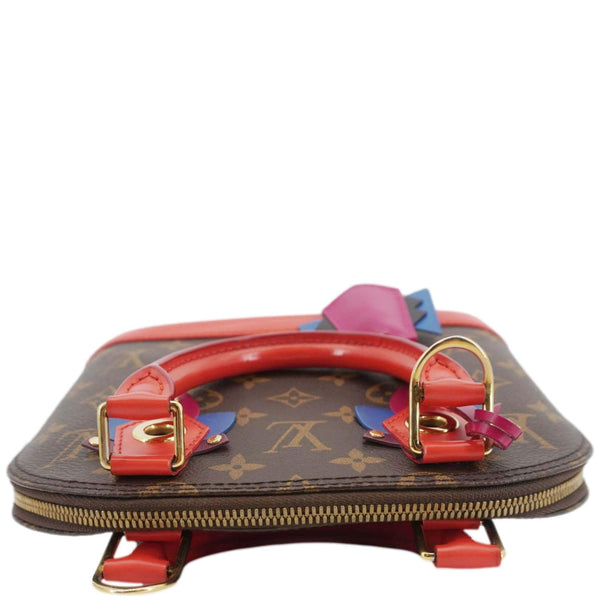 LOUIS VUITTON Totem Alma BB Monogram Canvas Satchel Bag Flamingo