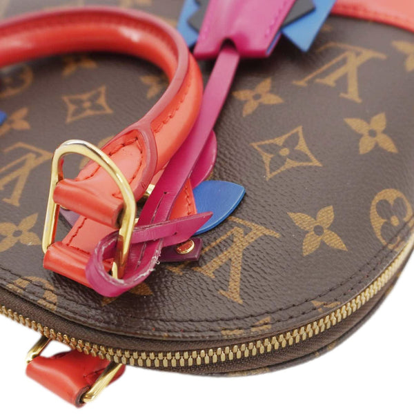LOUIS VUITTON Totem Alma BB Monogram Canvas Satchel Bag Flamingo