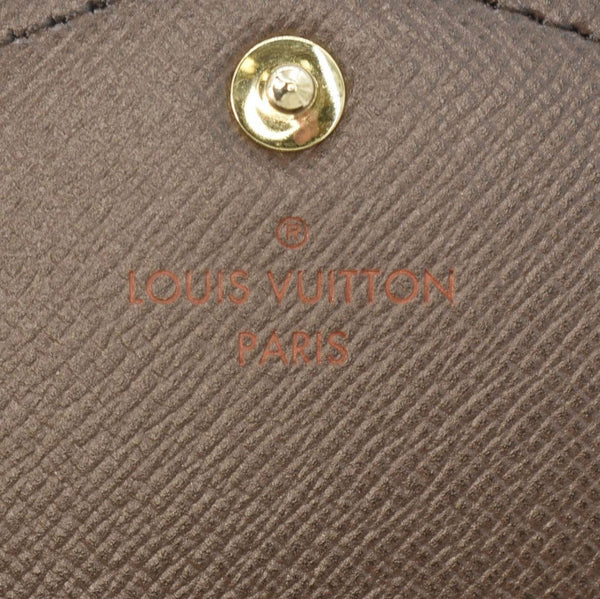 LOUIS VUITTON Sarah Damier Ebene Wallet Brown