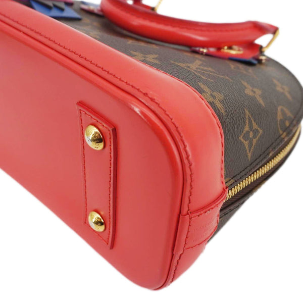 LOUIS VUITTON Totem Alma BB Monogram Canvas Satchel Bag Flamingo