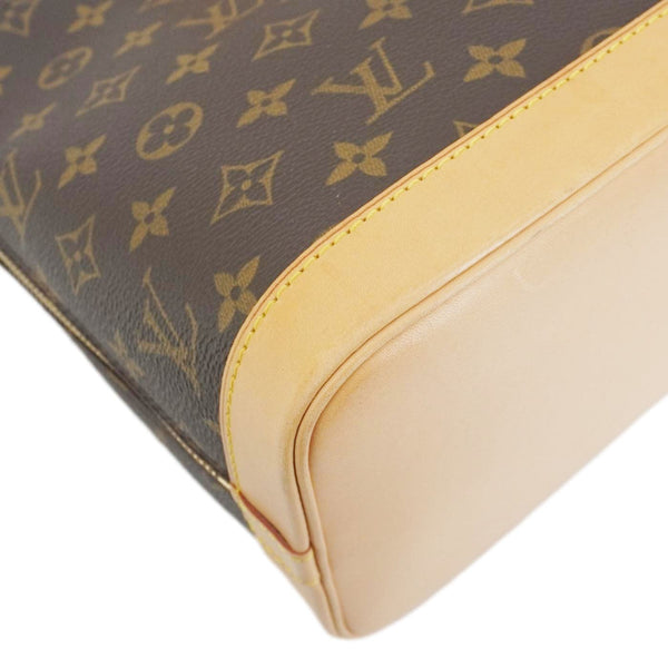LOUIS VUITTON Alma PM Monogram Canvas Satchel Bag Brown