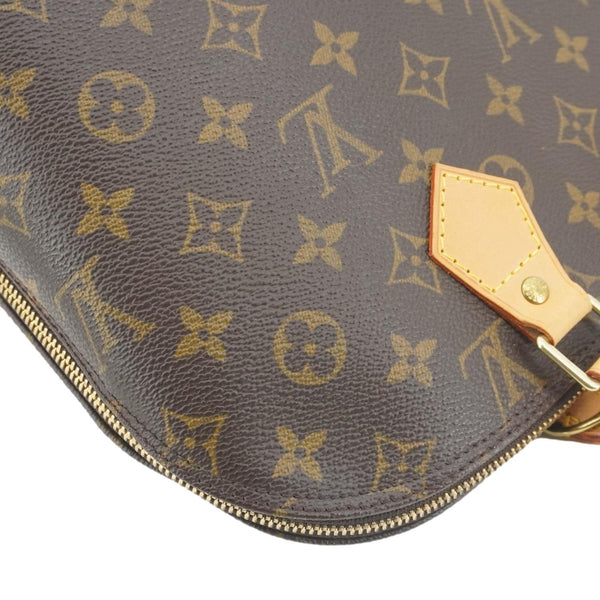 LOUIS VUITTON Alma PM Monogram Canvas Satchel Bag Brown