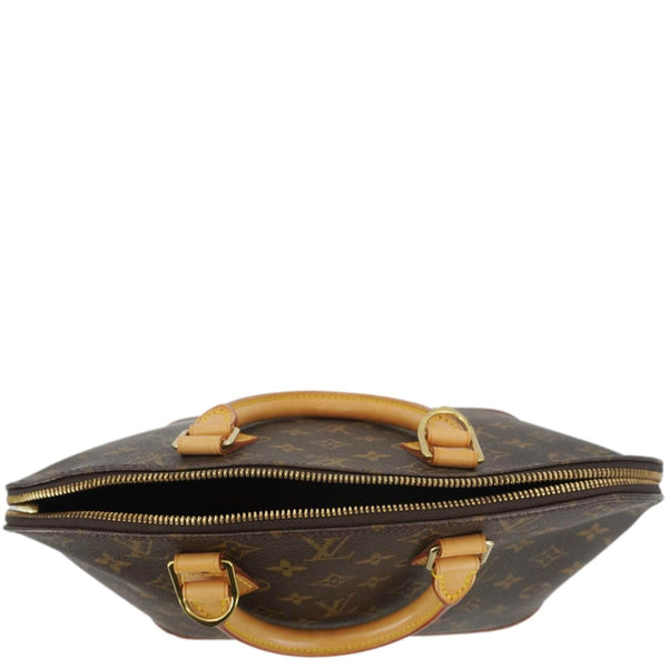 LOUIS VUITTON Alma PM Monogram Canvas Satchel Bag Brown