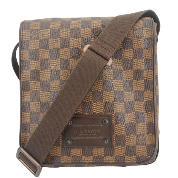 LOUIS VUITTON Brooklyn PM Damier Ebene Shoulder Bag Brown