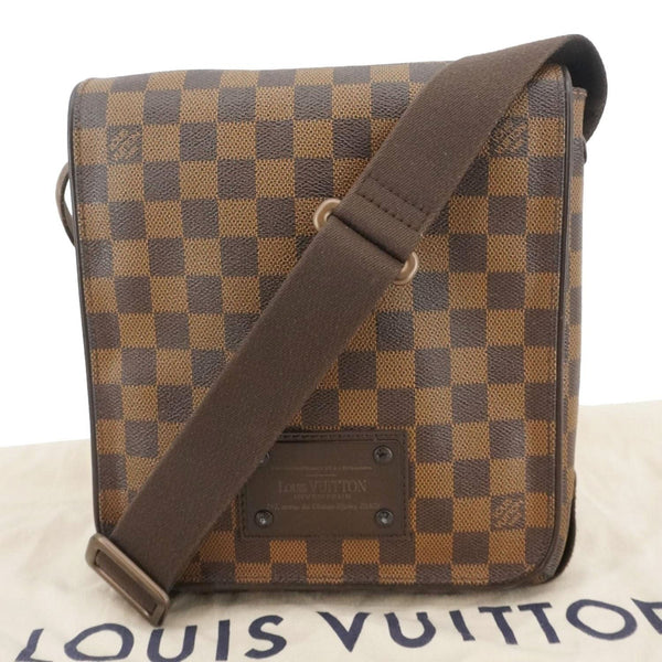 LOUIS VUITTON Brooklyn PM Damier Ebene Shoulder Bag Brown